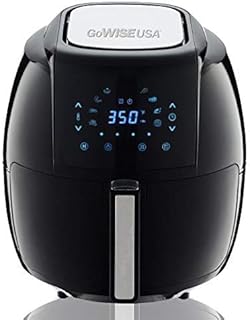 GoWISE USA 5.8-Quarts 8-in-1 Electric Air Fryer XL + 50 Recipes for Your