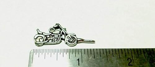 Miniatura 4 de Juego de 15 pasadores para motocicleta de 3 dimensiones, plata antigua