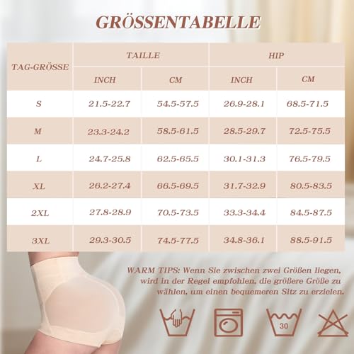 Annsuki Shapewear Damen Bauchweg Unterhose,Miederhose hoher Taille Bauch Weg Unterhose,Unterwäsche Miederpant Body Shaper für Frauen