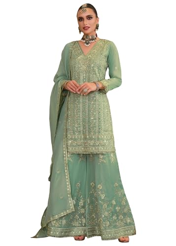 Costume indien Simar 15803 brodé pour briller lors d'un mariage Bollywood
