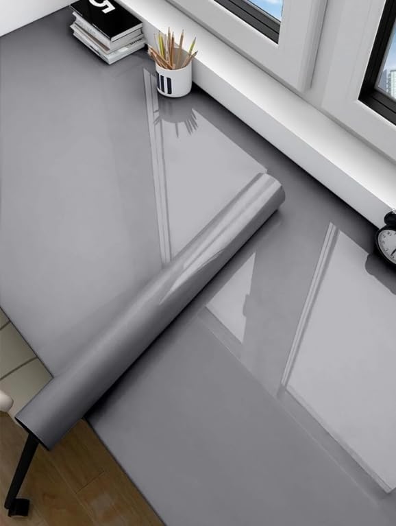 HAPPYMATES Glossy Wallpaper Peel & Stick Vinyl Contact Paper Self Adhesive Wallpaper for Kitchen Cabinets Furniture Countertop Removable Waterproof Wallpaper (24 X 96_Inch, Dark Grey Glossy) (B0CXJ8J9H1) Amazon Price History, Amazon Price Tracker