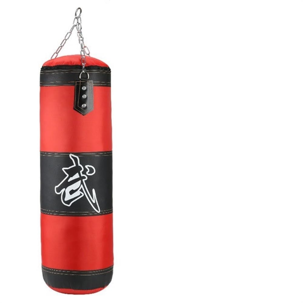 Sac de frappe kick boxe avec mitaines de frappe et chaîne pour entraînement lourd