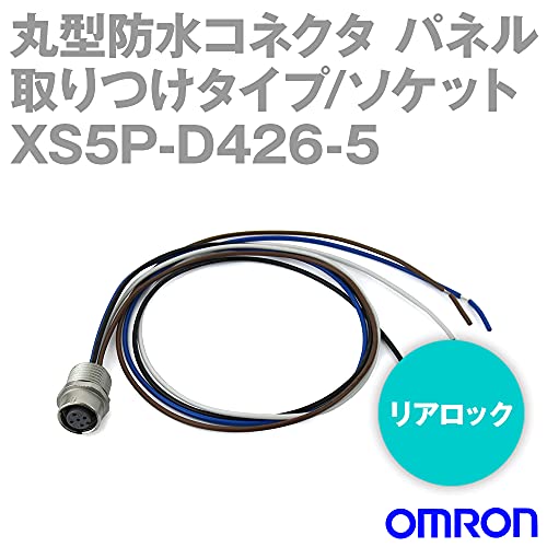 Conector panel M12 Omron XS5P-D426-5 con cable de alta durabilidad y contacto estanco 2