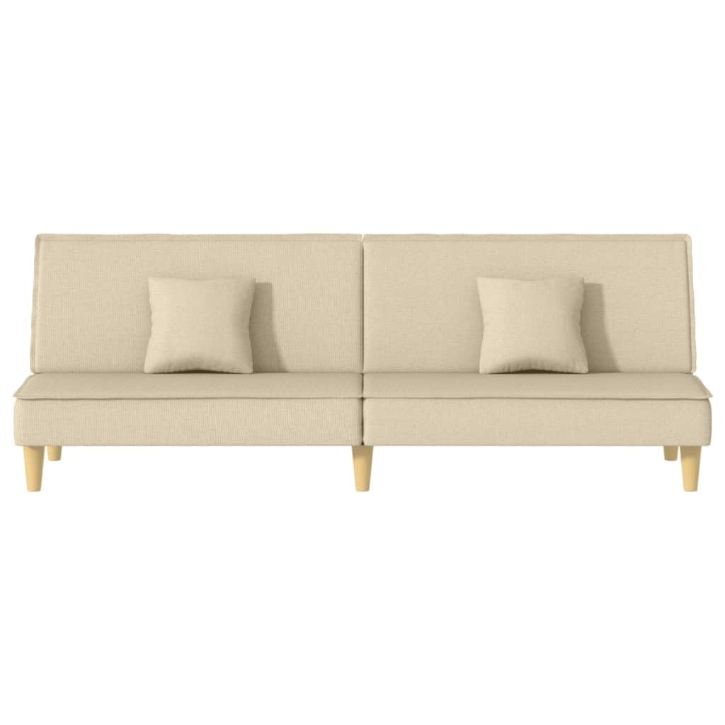 sofás de Dos plazas,Sofa 120 cm,Sofa Cama Dos plazas,Sofá Cama de Tela Color cremaAdecuado para salón, Dormitorio