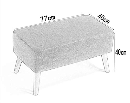 Sofá antideslizante con taburete de madera desmontable para aliviar el cansancio 3