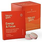 Neuro Gum Nootropic Cinnamon Flavor Energy Gum | Caffeine + L-theanine + B Vitamins | Sugar Free + Gluten Free + Non GMO + Vegan | Cinnamon Flavor (54 Count)