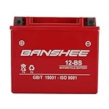 YTX12-BS Banshee- Maintenance Free - Sealed, Lead-Acid AGM Motorcycle Battery