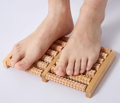 Masajeador Dual para Pies, Rodillo para Alivio del Dolor en Talones y Arco, Herramienta de Reflexología para Liberación Miofascial y Acupresión de Puntos Gatillo miniatura 7
