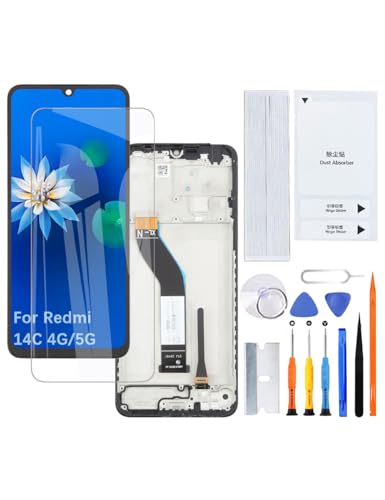 Kit de remplacement écran LCD pour Xiaomi Redmi 14C avec cadre