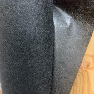 Polypropylene Decking Fabric 36″ Wide, Black/Beige/Gray - Use for Upholstery Decking, Side Cover, Cambric, Bed Board Lining Cloth. - SGS Test Report Approved (Black 2.50oz., 50 Yards Length)