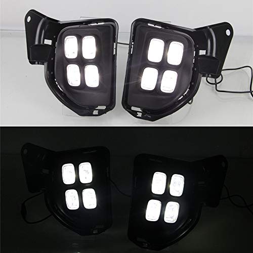 Feu antibrouillard à LED 12W double couleur blanc 6000K et signal jaune