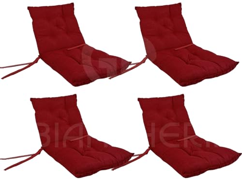 Set 4 Cuscini con schienale e imbottitura è studiatio per offrirti un'esperienza super confortevole. Accomodati e rilassati!