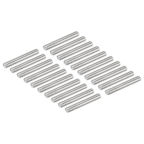 QUARKZMAN 20pz M3 x 20mm Barre Completamente Filettate Acciaio Inox 304 Filettature Manuale Destra Barre Perni Morsetti e U-Bulloni