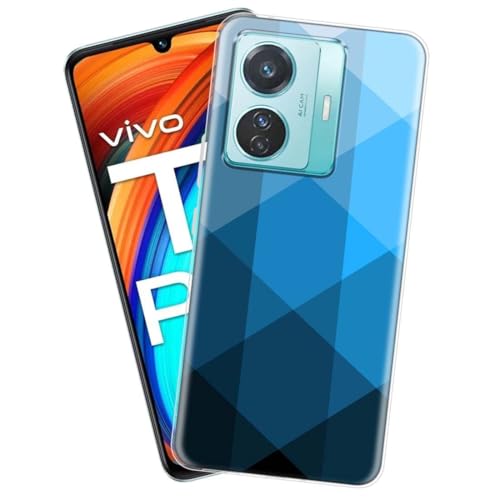 Image of COVERBLACK Soft Rubber Back Cover Compatible Model for Vivo V2151 / T1Pro /IQOO Z6Pro 5G - Transparent