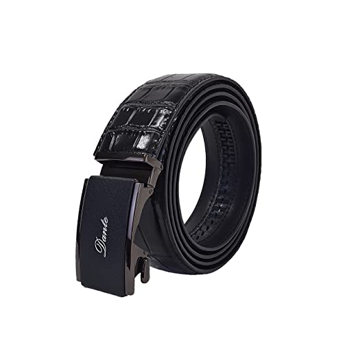 Mens Leather Belt Stylish Ratchet Belts for Men Sliding Adjustable Buckle Casual Dress Belt for Pants3