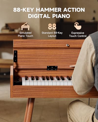 88-Key Digital Piano with Weighted Action