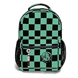 ZWSRKLY Anime Backpack 17 Inch Oxford Cloth (Green)
