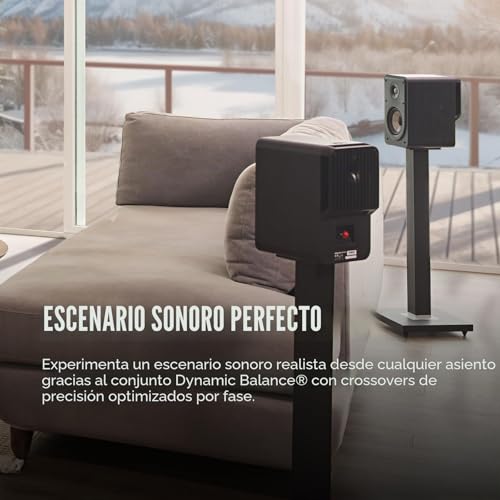 Altavoces para estantería Polk Audio ES15 sonido cine en casa negro 6