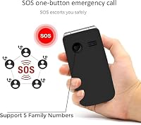 artfone F20 Schwarz Seniorenhandy Klapphandy Ohne Vertrag,SOS Notruftaste,2G GSM Handy für Senioren,Dual SIM Großtasten Mobiltelefon,2,4 Zoll Farbdisplay, FM Radio, Sprachansage, Kurzwahl,1300mAh Akku – Ansicht 3