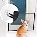 Dog Safety Magic Gate - Black Mesh Foldable Portable Anywhere Installed Isolation for Small Pets