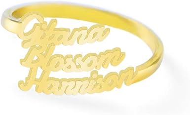 14K Solid Gold Personalized Custom 
