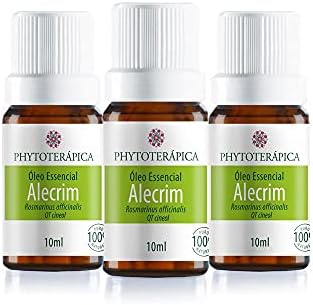 Phytoterápica Kit 3x Óleo Essencial de Alecrim 10 ml – Aroma Herb...