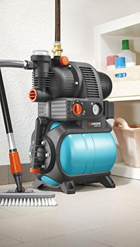 Gardena zestaw hydroforowy Comfort 5000/5 eco: pompa z zabezpieczeniem przed pracą na sucho i zaworem zwrotnym, maks. wydajność 4500 l/h, pojemnym zbiornik 24 l, ochrona przed przegrzaniem (1755-20)