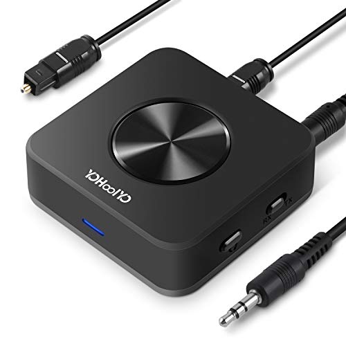 YOHOOLYO Bluetooth Transmitter for TV 5.0 Bluetooth Transmitter Receiver AptX HD Low Latency