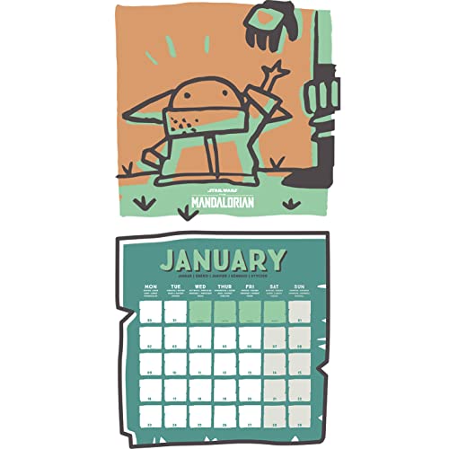 Pyramid International Disney Star Wars The Mandalorian Child Calendar 2023, Month to a View Planner 30cm x 30cm - Image 2