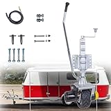 Caravan Mover Trailer Jack with Wheel, 6,000 lbs Trailer Dolly Mover with Built-in Jack, Solid Rubber Tires,Electric Jockey-Wheel Mover with 6-7m/min Speed