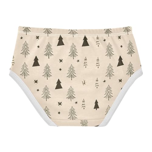 Girls' Underwear Christmas Tree Yellow Toddle Brief Panties 23035572