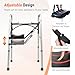Knee Sling Attachment for Walker with Support Pads | 4.0 Adjustable Safety Lift Leg Comfort - Ergonomically Designed Foot Injuries Fits Almost All Walkers 300 LBS Weight Capacity