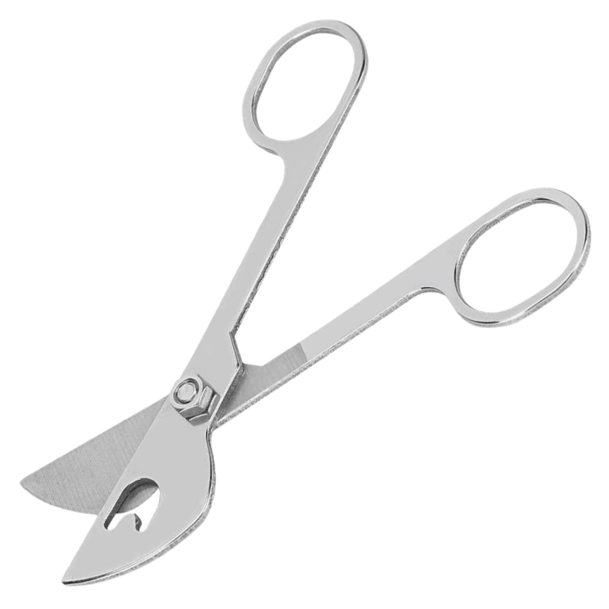 jojofuny 4 Stück Feine Rohrschere aus Edelstahl Rinderzuchtwerkzeug Rinderzucht-Werkzeug für Rindersperma landwirtschaftliche Lieferungen Viehschere Rostfreier Stahl Silver
