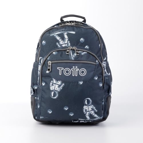 TOTTO Mochila escolar estampado astronautas - Crayoles TAMAÑO GRANDE