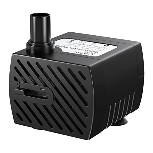 Uniclife Pet Replacement Pump 60 GPH 2W 2ft High Lift Quiet Pump for Smart Pet Fountains 12 V Compact Submersible Water Pump with 120 V Converter Adaptor for Nano Fish Tanks Bowls Up to 5 Gallons