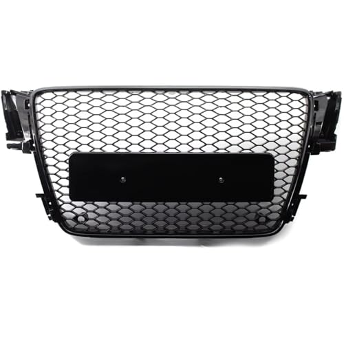 Calandre pour A5 S5 8T 2008-2012 en nid d'abeille ABS noir brillant style sport