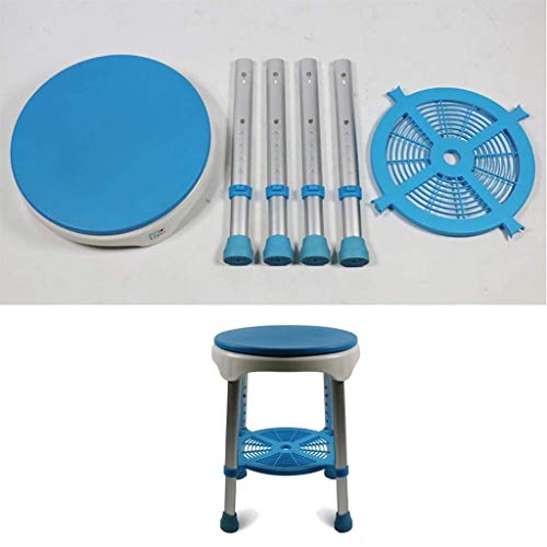 Taburete para ducha de aluminio Home Essentials regulable 3