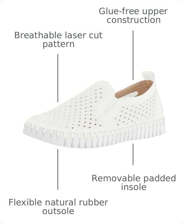 Image of Ilse Jacobsen HORNBAEK Women's Tulip Slip-On Flat | Elastic Side Panels | Lightweight Flexible Comfort.