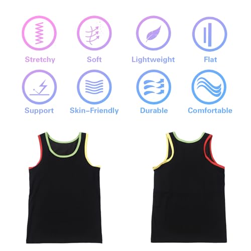 Image of Tomboy Transgender Lesbian FTM Cotton Long Elastic band Built-in Chest Binder