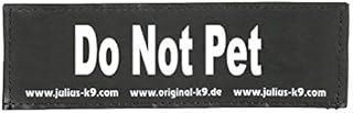 Interchangeable Patches, 1 pair, Do Not Pet, Size: Large, Black