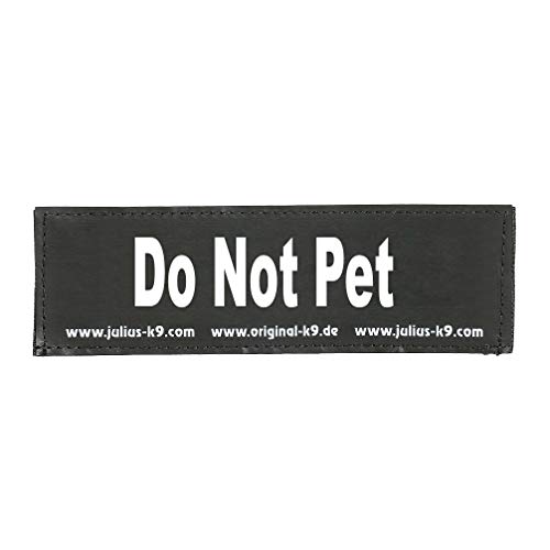 Julius-K9 162LR-G-27683 kardborreinskription, Do Not Pet, svart