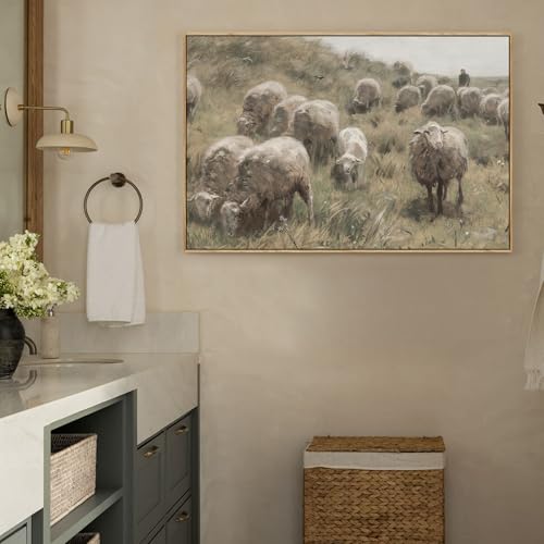 Tableau decoration murale chambre vintage 40x60 cm en toile - 2