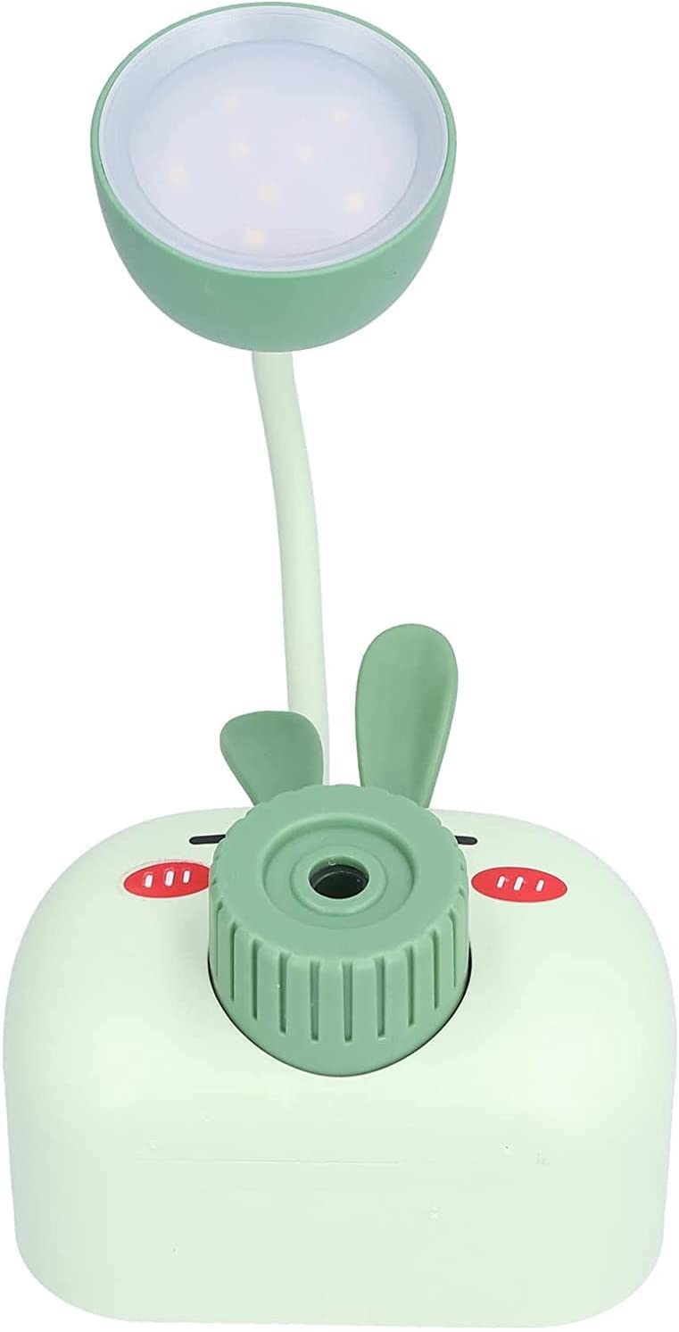 Klemmleuchte Schreibtischlampe LED-Schreibtischlampe, Schöne, Verstellbare Lampe, Tischlampe, USB-Ladetisch, Niedlich, Mit Anspitzer Für Hausaufgaben Leselampe Klemmlampe (Color : Grün)