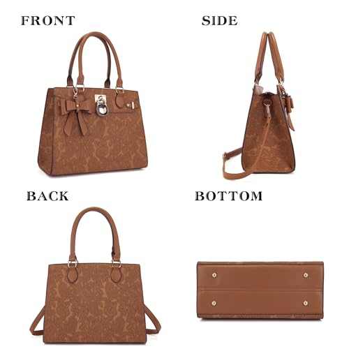Image of Qiyuer Cute Purses Wallet Set For Women Handbags Satchel Tote Shoulder Bag | Affordable Luxury, Ideal Gift, Large Clutch Wallet, 2PCS, Sturdy Structured, Stylish, PU, Practical & Roomy for Daily & Work