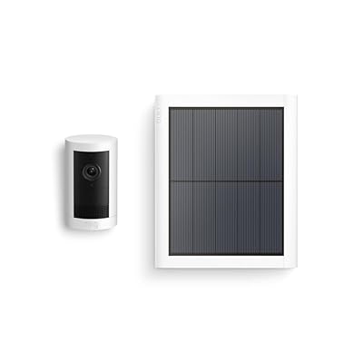 Introducing Ring Outdoor Cam Plus, Battery — Wide-Angle 2K Video with Ring Vision, Low-Light Sight for full-color night vision, Mount-Anywhere Versatility, White