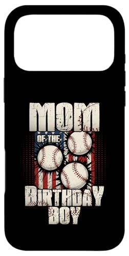 Mom Of The Birthday �j�̎q �}�b�`���O �싅 �a���� �X�}�z�P�[�X iPhone 17 Pro Max �p