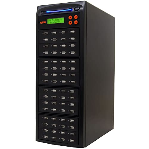 Image of Systor 1 to 63 USB Duplicator & Sanitizer 2GB /Min - Standalone Multiple Flash Memory Copier & Storage Drive Eraser, Copy Speeds Up to 33MB /Sec (SYS-USBD-63)