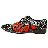  Modello Magello - EU 46 - US 13 - UK 12-30,8 cm - Handmade Italiennes Cuir pour des Hommes Couleur Coloré Chaussures Oxfords - Cuir de Vachette Cuir gaufré - Lacer