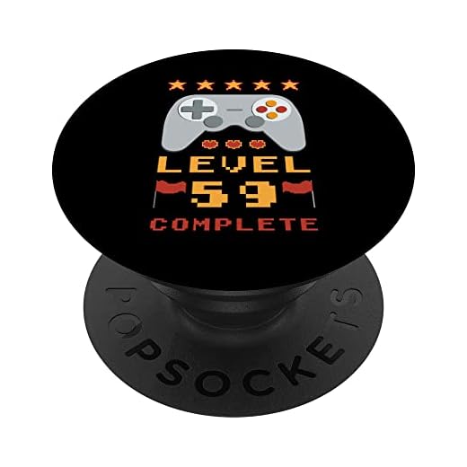 59 cumpleaños Nivel 59 completo PopSockets PopGrip Intercambiable