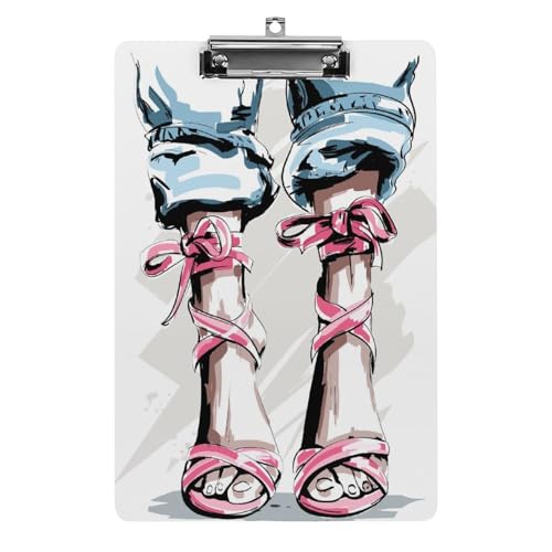 Clipboard rose talons aiguilles avec pince A4 pour organiser vos documents de bureau